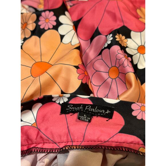 Smak Parlour Unique Vintage 1960’s Retro Floral Mini Skirt L NWOT - Picture 4 of 4